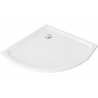 Mexen Flat полукръгъл душ кабина slim 90 x 90 см, бял, хром сифони - 41109090