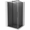 Mexen Velar плъзгаща се душ кабина 130 x 80 см, графит, gun metal - 871-130-080-41-95