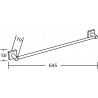 Mexen Rufo закачалка за кърпи, златна - 7050924-50