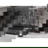Mexen Velar плъзгаща се душ кабина 90 x 70 см, графит, gun metal - 871-090-070-41-95