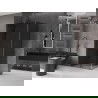 Mexen Velar плъзгаща се душ кабина 100 x 80 см, графит, gun metal - 871-100-080-41-95