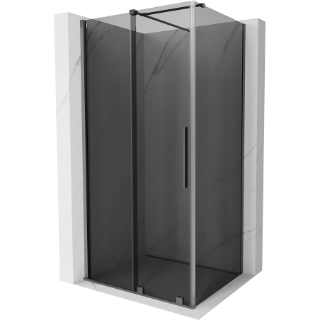 Mexen Velar плъзгаща се душ кабина 90 x 110 см, графит, gun metal - 871-090-110-41-95