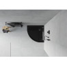 Mexen Flat полукръгъл душ кабина slim 90 x 90 см, черен, сифон черен - 41709090B