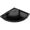 Mexen Flat полукръгъл душ кабина slim 90 x 90 см, черен, сифон черен - 41709090B