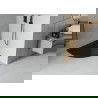 Mexen Flat полукръгъл душ кабина 70 x 70 см, черен, сифона черен - 41707070B