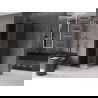 Mexen Velar плъзгаща се душ кабина 90 x 90 см, графит, gun metal - 871-090-090-41-95