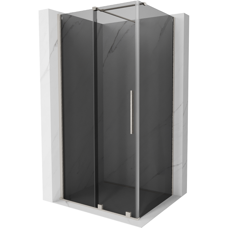 Mexen Velar плъзгаща се душ кабина 90 x 70 cm, графит, никелиран - 871-090-070-41-97