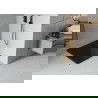 Mexen Flat квадратен поддуш, тънък 90 x 90 см, черен, сифона черен - 40709090B
