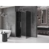 Mexen Velar разтегателна душ кабина 120 x 90 см, графит, четкан никел