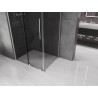 Mexen Velar разтегателна душ кабина 120 x 90 см, графит, четкан никел