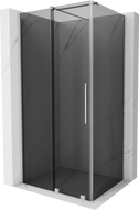 Mexen Velar плъзгаща се душ кабина 120 x 110 см, графит, четкан никел - 871-120-110-41-97