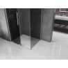 Mexen Velar плъзгаща се душ кабина 120 x 100 см, графит, четка никел - 871-120-100-41-97