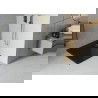 Mexen Flat квадратен душ кабина 90 x 90 см, черен, златен сифони - 40709090G