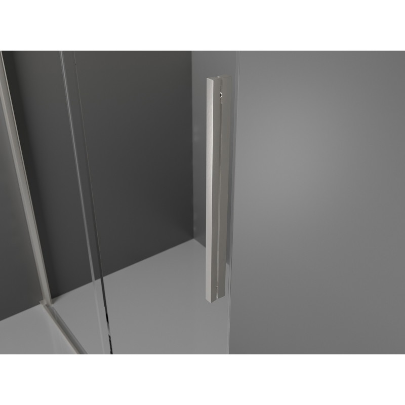 Mexen Velar разтегателна душ кабина 120 x 90 см, графит, четкан никел