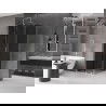 Mexen Velar плъзгаща се душ кабина 110 x 110 cm, графит, полиран никел - 871-110-110-41-97