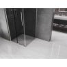 Mexen Velar плъзгаща се душ кабина 100 x 100 см, графит, матиран никел - 871-100-100-41-97