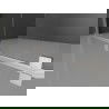 Mexen Velar плъзгащ се душ кабина 140 x 80 см, графит, четкан никел - 871-140-080-41-97