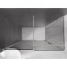 Mexen Velar плъзгаща се душ кабина 150 x 90 см, графит, четкан никел - 871-150-090-41-97