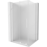 Mexen Velar плъзгаща се душ кабина 90 x 85 см, матирано, бяло - 871-090-085-31-20