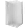 Mexen Velar плъзгаща се душ кабина 90 x 110 см, матирано, бяло - 871-090-110-31-20