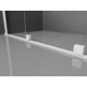 Mexen Velar плъзгаща се душ кабина 100 x 80 cm, матирано, бяло - 871-100-080-31-20