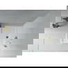 Mexen Flat правоъгълен душ под 110 x 70 см, бял, сифона злато - 40107011G