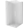 Mexen Velar плъзгаща душ кабина 120 х 120 см, матирано стъкло, бяло - 871-120-120-31-20