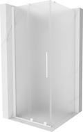 Mexen Velar плъзгаща се душ кабина 120 x 120 cm, матирано стъкло, бяла - 871-120-120-31-20