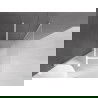 Mexen Velar плъзгаща се душ кабина 100 x 100 cm, матирано, бяло - 871-100-100-31-20