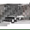 Mexen Velar плъзгаща се душ кабина 140 x 70 см, матирано стъкло, бяла - 871-140-070-31-20