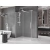 Mexen Velar плъзгаща се душ кабина 140 x 85 см, матирано, бяло - 871-140-085-31-20