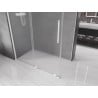 Mexen Velar плъзгаща се душ кабина 140 x 70 см, матирано стъкло, бяла - 871-140-070-31-20