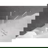 Mexen Velar плъзгаща се душ кабина 130 x 85 см, матирано, бяло - 871-130-085-31-20
