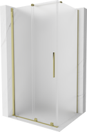 Mexen Velar плъзгаща се душ кабина 100 x 80 см, матирано, злато - 871-100-080-31-50