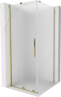 Mexen Velar плъзгаща се душ кабина 90 x 90 см, матирана, златна - 871-090-090-31-50
