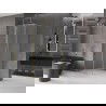Mexen Velar плъзгаща се душ кабина 110 x 110 cm, мраз, златна - 871-110-110-31-50
