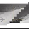 Mexen Velar разтегателна душ кабина 140 x 90 cm, матиран, златен - 871-140-090-31-50