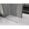 Mexen Velar Плъзгаща се душ кабина 160 x 75 cm, матирано стъкло, златист цвят - 871-160-075-31-50