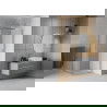 Квадратна душ кабина Mexen Rio 90 x 90 см, скреж, хром - 860-090-090-01-30