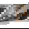 Mexen Rio квадратна душ кабина 80 x 80 см, графит, хром - 860-080-080-01-40