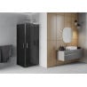 Mexen Rio квадратна душ кабина 90 x 90 см, графит, хром - 860-090-090-01-40