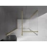 Mexen Velar плъзгаща се душ кабина 110 x 85 cm, матирана, златна четка - 871-110-085-31-55