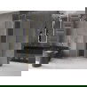 Mexen Velar плъзгаща душ кабина 100 x 100 cm, заледена, златна четка - 871-100-100-31-55