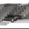 Mexen Velar плъзгаща се душ кабина 140 x 70 см, матирано, златно четкано - 871-140-070-31-55