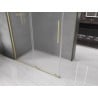 Mexen Velar плъзгаща се душ кабина 160 x 85 cm, матирано стъкло, четкано злато - 871-160-085-31-55