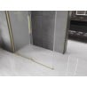 Mexen Velar плъзгаща се душ кабина 160 x 85 cm, матирано стъкло, четкано злато - 871-160-085-31-55