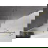 Mexen Velar плъзгаща се душ кабина 160 x 75 cm, слана, златист четка - 871-160-075-31-55