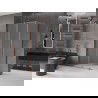 Mexen Velar плъзгаща се душ кабина 100 x 85 см, матирано стъкло, розово злато - 871-100-085-31-60