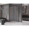 Mexen Velar плъзгаща душ кабина 100 x 120 cm, мат, розово злато - 871-100-120-31-60