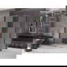 Разтегателна душ кабина Mexen Velar 110 x 70 cm, матирано стъкло, розово злато - 871-110-070-31-60